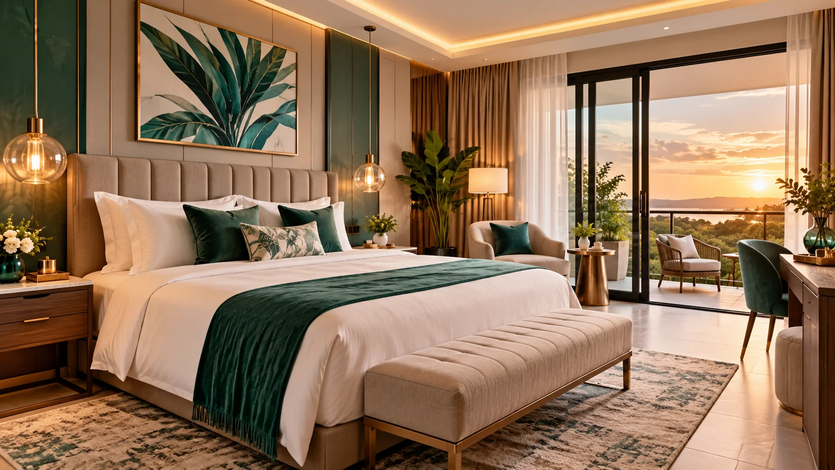 Elegant guest accommodation bedroom